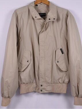 Vintage Members Only Beige Bomber Jacket XL